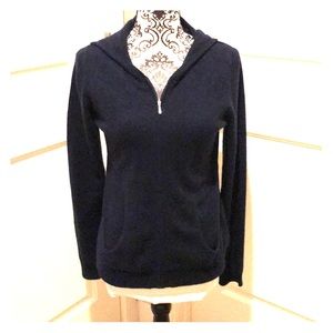 Navy blue cashmere sweater